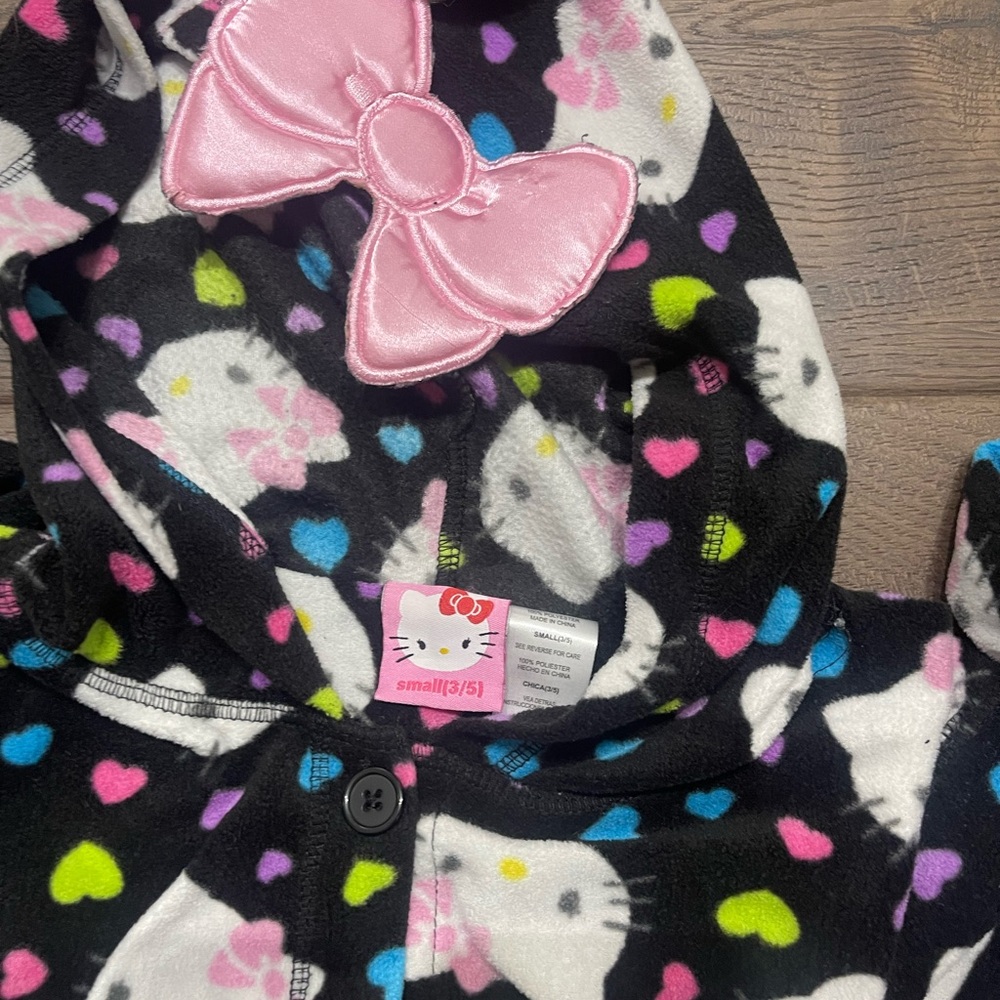 Hello Kitty fleece footy pajamas